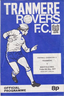 Tranmere Rovers v Sheffield Wednesday Match Programme 1977-05-06